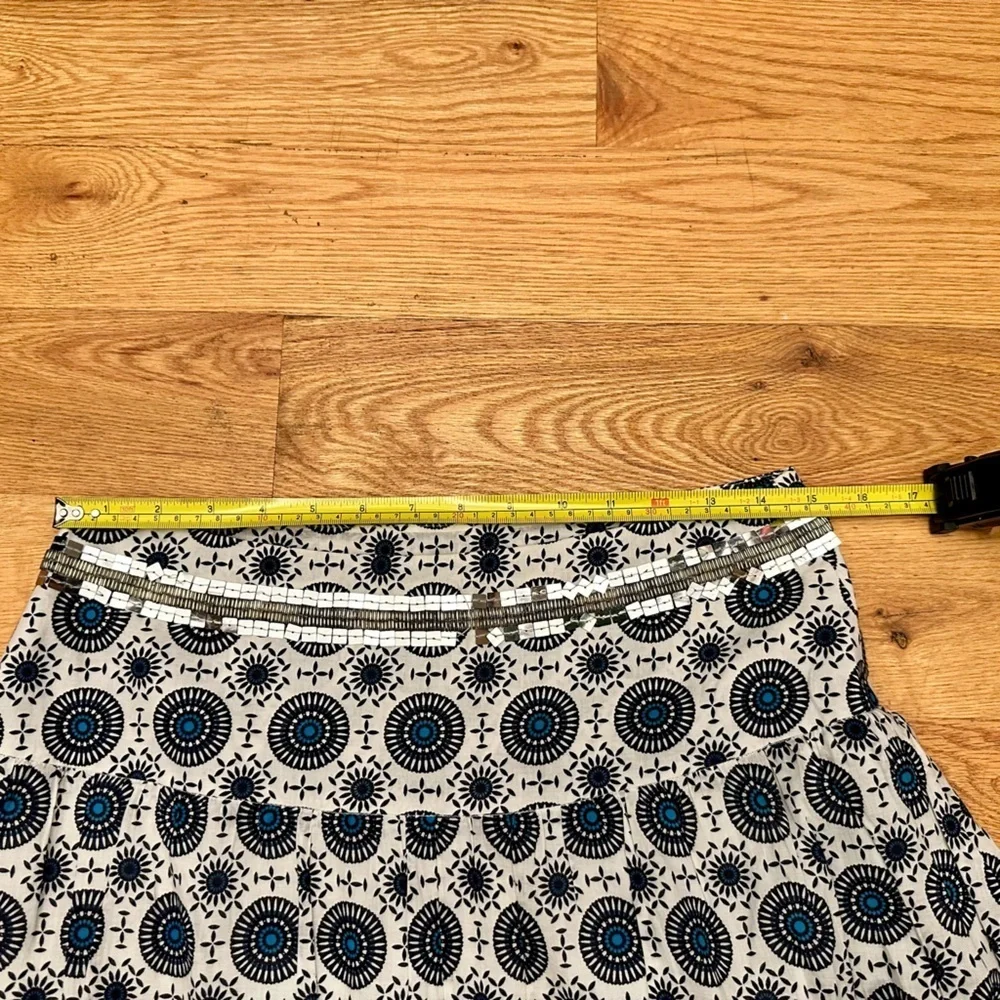 Tory Burch Maxi Skirt in Blue/White (Size 2)